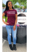 Virtuous tee (burgundy)