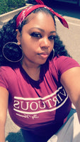 Virtuous tee (burgundy)